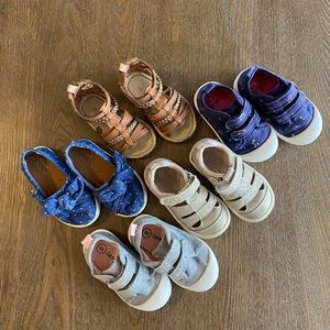 Toddler Girl Size 4 & 5 Sandal Shoes {bundle of 5}